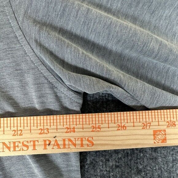 Travis Mathew Shirt Men 2XL Grey Golf Long Sleeve Solid Pocket Button Down Adult - Picture 7 of 8